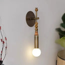 GobekUsa Elegant Marble Copper Wall Lamp for Living Room, Study, Hotel, Restaurant