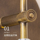 GobekUsa Elegant Marble Copper Wall Lamp for Living Room, Study, Hotel, Restaurant