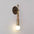 GobekUsa Elegant Marble Copper Wall Lamp for Living Room, Study, Hotel, Restaurant