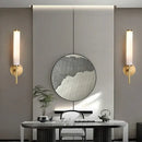 GobekUsa Elegant Marble Copper Wall Sconce for Living Room and Bedroom Lighting