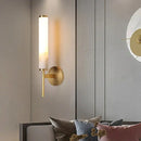 GobekUsa Elegant Marble Copper Wall Sconce for Living Room and Bedroom Lighting