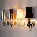 GobekUsa Guards Wall Lamps: Gold Silver Black White Decor Lighting Fixture for Hotel Home.