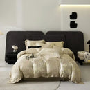 GobekUsa Eucalyptus Fiber Bedding Set: Duvet Cover, Bed Sheet, Fitted Sheet, Pillowcases