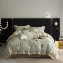 GobekUsa Eucalyptus Fiber Bedding Set: Duvet Cover, Bed Sheet, Fitted Sheet, Pillowcases