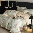GobekUsa Eucalyptus Fiber Bedding Set: Duvet Cover, Bed Sheet, Fitted Sheet, Pillowcases