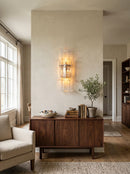 Elegant Murano Leaf Shape Glass Wall Sconce