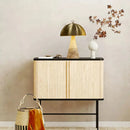 GobekUsa Elegant Natural Marble Table Lamps with Copper Stone Base