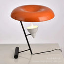 GobekUsa Elegant Nordic Desk Lamp with Orange Lampshade for Living Room, Bedroom and Study