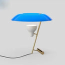 GobekUsa Elegant Nordic Desk Lamp with Orange Lampshade for Living Room, Bedroom and Study