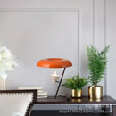 GobekUsa Elegant Nordic Desk Lamp with Orange Lampshade for Living Room, Bedroom and Study