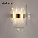 GobekUsa Brushed Gold Rings Crystal Chandelier Ceiling Lamp