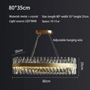 GobekUsa Brushed Gold Rings Crystal Chandelier Ceiling Lamp
