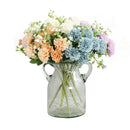 Elegant pink hydrangea decorbites daisy bouquet living room decor by Decorbites