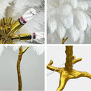 GobekUsa Elegant Feather Floor Lamp with Adjustable Bulbs for Stylish Home Decor