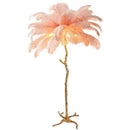 GobekUsa Elegant Feather Floor Lamp with Adjustable Bulbs for Stylish Home Decor