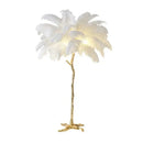 GobekUsa Elegant Feather Floor Lamp with Adjustable Bulbs for Stylish Home Decor