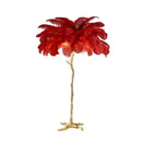 GobekUsa Elegant Feather Floor Lamp with Adjustable Bulbs for Stylish Home Decor