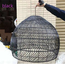 GobekUsa Elegant Rattan Wave Pendant Light for Modern Rustic Home Decor