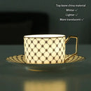 GobekUsa Gold Porcelain Coffee & Tea Set, Elegant Bone China Luxury Ceramics