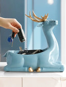 GobekUsa Elegant Resin Deer Key Storage & Home Decoration Ornaments
