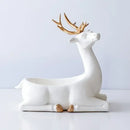 GobekUsa Elegant Resin Deer Key Storage & Home Decoration Ornaments