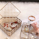 Elegant rose gold & silver jewelry boxes bedroom diamond organizers by Decorbites