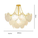 GobekUsa Crystal Pearl Chain Chandelier: Luxe Hanging Lamp for Exquisite Home Decor
