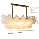 GobekUsa Crystal Pearl Chain Chandelier: Luxe Hanging Lamp for Exquisite Home Decor