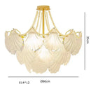 GobekUsa Crystal Pearl Chain Chandelier: Luxe Hanging Lamp for Exquisite Home Decor