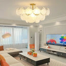 GobekUsa Crystal Pearl Chain Chandelier: Luxe Hanging Lamp for Exquisite Home Decor