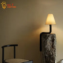 GobekUsa Elegant Solid Wood LED Table Lamp for Study and Bedside Lighting