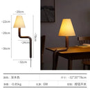 GobekUsa Elegant Solid Wood LED Table Lamp for Study and Bedside Lighting