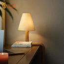 GobekUsa Elegant Solid Wood LED Table Lamp for Study and Bedside Lighting