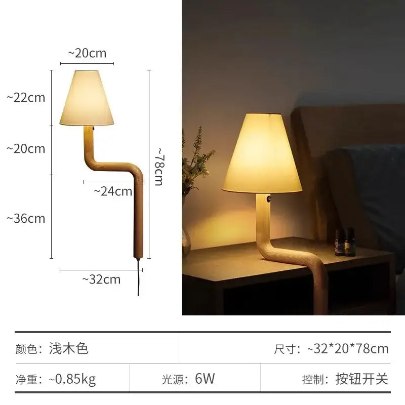 GobekUsa Elegant Solid Wood LED Table Lamp for Study and Bedside Lighting, photo 8 of 8