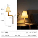 GobekUsa Elegant Solid Wood LED Table Lamp for Study and Bedside Lighting