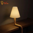 GobekUsa Elegant Solid Wood LED Table Lamp for Study and Bedside Lighting