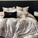 GobekUsa Egyptian Cotton Luxury Bedding Set: Duvet, Sheet, Pillowcases - 1000TC Soft & Silky