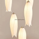 GobekUsa Elegant Tulip Staircase Chandelier: Luxury Decor Hanging LED Lamp for Lobby, Restaurant, Hotel.