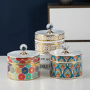 GobekUsa Crystal Ball Ceramic Jewelry Box: Decorative Storage Jar for Home Organization