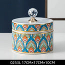 GobekUsa Crystal Ball Ceramic Jewelry Box: Decorative Storage Jar for Home Organization