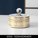 GobekUsa Crystal Ball Ceramic Jewelry Box: Decorative Storage Jar for Home Organization