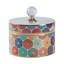 GobekUsa Crystal Ball Ceramic Jewelry Box: Decorative Storage Jar for Home Organization