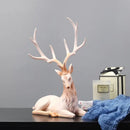GobekUsa Deer Sculpture: High-End Resin Elk Figurine for Luxury Home Decor