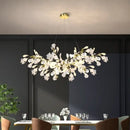 GobekUsa Ginkgo Branch Ceramic Chandelier for Luxe Dining & Study Room