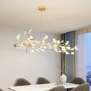 GobekUsa Ginkgo Branch Ceramic Chandelier for Luxe Dining & Study Room