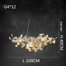 GobekUsa Ginkgo Branch Ceramic Chandelier for Luxe Dining & Study Room