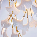 GobekUsa Ginkgo Branch Ceramic Chandelier for Luxe Dining & Study Room