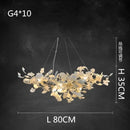 GobekUsa Ginkgo Branch Ceramic Chandelier for Luxe Dining & Study Room