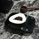 Elegant white ceramic dose trays and tea spoon set for kitchen by Decorbites
