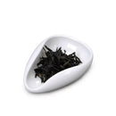 Elegant white ceramic dose trays and tea spoon set for kitchen by Decorbites